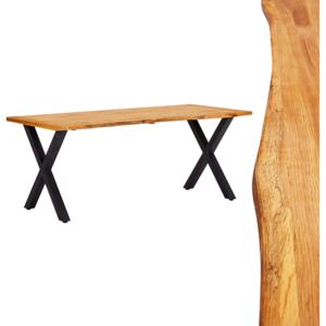 Jedálenský stôl prírodný 180x90x75 cm dubový masív