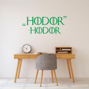 GLIX Game of Thrones Hodor - samolepka na stenu Zelená 90x35 cm