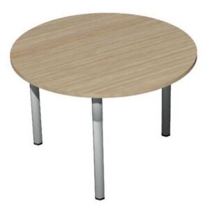 Kruhový konferenčný stôl Set 110 x 75 cm, dezén svetlé drevo