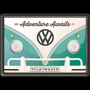 Nostalgic Art Plechová pohľadnice - VW Bulli (Adventure Awaits)