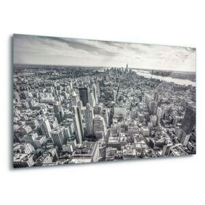 Sklenený obraz - New York Sprawl 4 x 30x80 cm