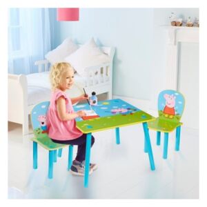 Detský stôl so stoličkami Peppa