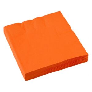 Oranžové servítky 25x25 cm