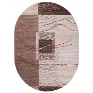 Kusový koberec Feder krémový ovál, Velikosti 140x190cm