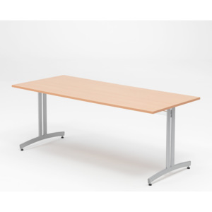 Jedálenský stôl Sanna, 1800x700 mm, buk / šedá