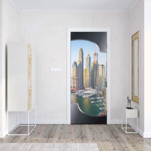 GLIX Fototapeta na dvere - Dubai City Skyline