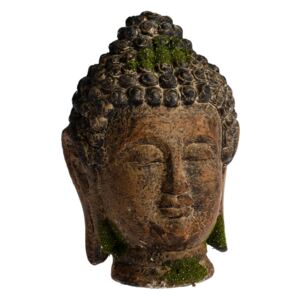 Záhradná dekorácia Budha hlava, 18 x 27 x 17 cm