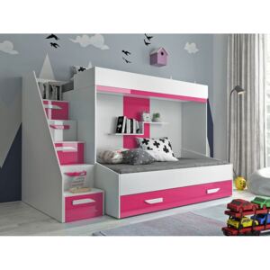 SB Multifunkčná poschodová posteľ Party 16 - viac farieb Farba: Ružová
