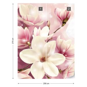 Fototapeta GLIX - Magnolia Flowers 4 Vliesová tapeta - 206x275 cm