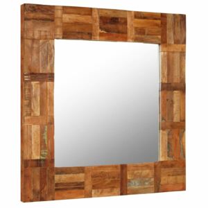 Zrkadlo drevo recyklované/60x60 cm