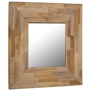 Zrkadlo drevo teak/50x50 cm