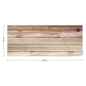 Fototapeta GLIX - Wood Plank Light Brown Vliesová tapeta - 250x104 cm
