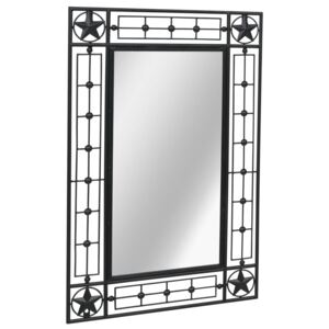 Zrkadlo oceľ-čierne/50x80 cm II