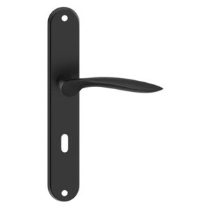 BLANKA čierna kľučka dlhý štít, Čierna, 90mm, na Kľúč