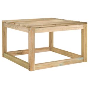 Záhradný paletový stôl 60x60x36,5 cm zelená impregnovaná borovica