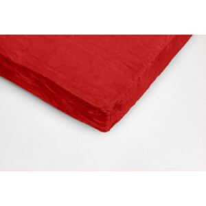 Červená mikroplyšová prikrývka na jednolôžko My House, 90 × 200 cm