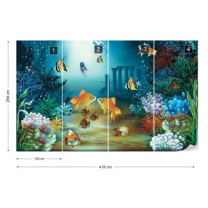 Fototapeta GLIX - Undersea Fish Vliesová tapeta - 416x254 cm