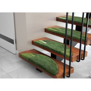 Našľapy na schody Adagio zelené - 64x22 cm + 3,5cm zahnutie