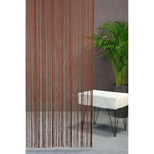 Eurofirany Hotová záclona SPAGETTI 250 90 x 250 cm Farba: Hnedá, Veľkosť: 90 x 280 cm
