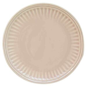 Porcelánový dezertní talíř abitare krémový barva: krémová, velikost: 19x19