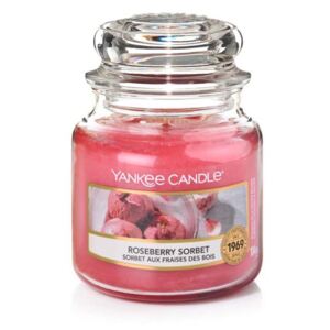 Yankee Candle ružové vonná sviečka Roseberry Sorbet Classic malá