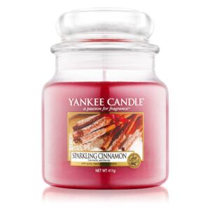 Yankee Candle vonná sviečka Sparkling Cinnamon Classic stredná