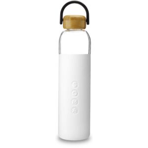 SOMA Biela sklenená fľaša na vodu 750 ml