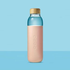 SOMA Ružová sklenená fľaša na vodu 480 ml
