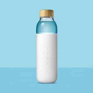 SOMA Biela sklenená fľaša na vodu 480 ml