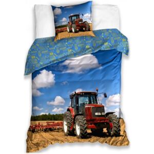 TipTrade (CZ) · Bavlnené posteľné obliečky Traktor na poli - 100% bavlna Renforcé - 70 x 90 cm + 140 x 200 cm