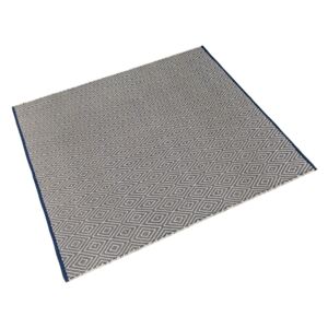 MERADISO® Obojstranný bavlnený koberec, 150 x 200, grafika / modrá (100293530)