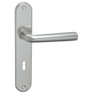 Dverové kovanie MP Vito (F9) - PZ kľučka-kľučka otvor na cylindrickú vložku/F9 (hliník nerez)