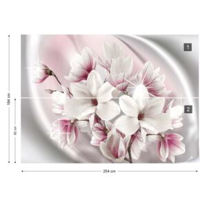 Fototapeta GLIX - Adult Flowers, Nature, and Swirls 4 Vliesová tapeta - 254x184 cm