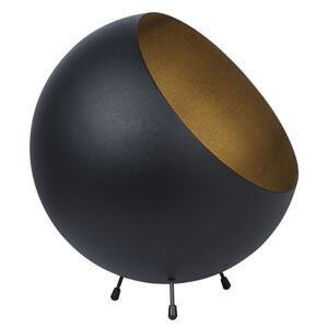 LEITMOTIV Sada 2 ks: Matná čierna stolná lampa XL Bell