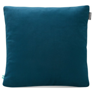 Modrá obliečka na vankúš Mumla Velour, 45 × 45 cm