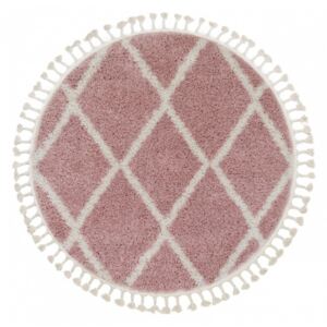 Kusový koberec Shaggy Ariso ružový kruh, Velikosti 160cm