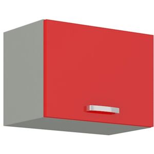 Kuchynská skrinka s otváraním hore šírka 50 cm 04 - HULK - Červená lesklá