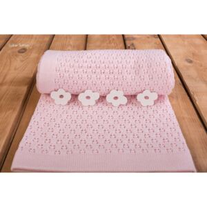 Pletená deka Breeze - ružová