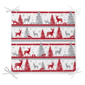Vianočný sedák s prímesou bavlny Minimalist Cushion Covers Red Christmas, 42 x 42 cm