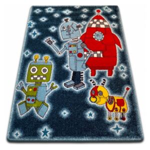 Detský kusový koberec Roboti tmavo modrý, Velikosti 140x190cm