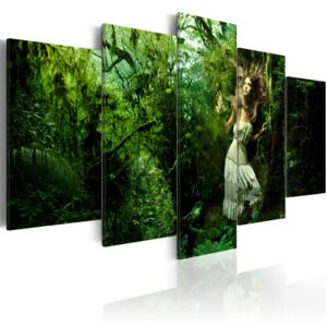 Obraz na plátne - Tajemský les 100x50 cm