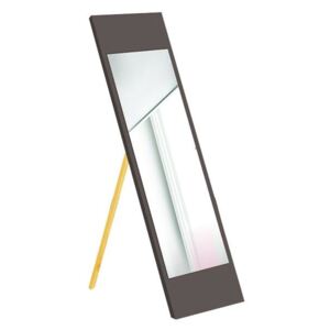 Stojacie zrkadlo s hnedým rámom Oyo Concept, 35 x 140 cm