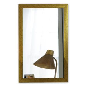 Nástenné zrkadlo s rámom v zlatej farbe Oyo Concept, 40 x 55 cm
