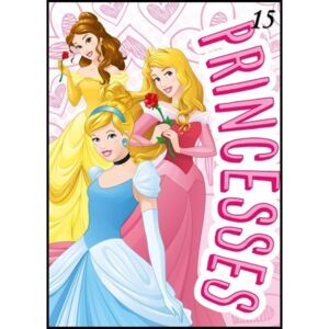 Ružová deka pre dievčatá s princeznami