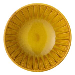Žltá miska z kameniny Bloomingville Cala, ø 15,5 cm