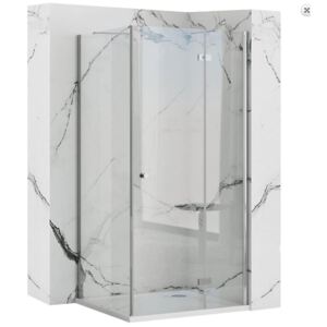 REA - MADOX U jednodverový sprchový kút 80 x 100 cm, sklo číre, REA-K4512