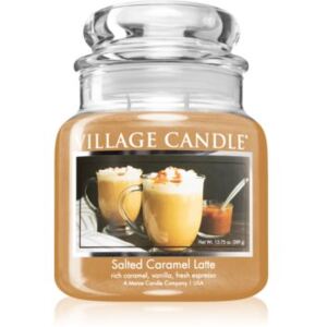 Village Candle Salted Caramel Latte vonná sviečka (Glass Lid) 389 g