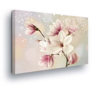 Obraz na plátne GLIX - Magical Pink Flowers 60x40 cm