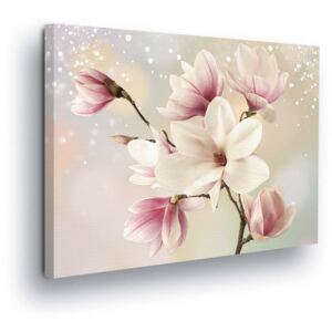 Obraz na plátne GLIX - Magical Pink Flowers 80x60 cm
