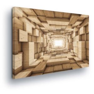 Obraz na plátne GLIX - Brown Blind Tunnel 100x75 cm